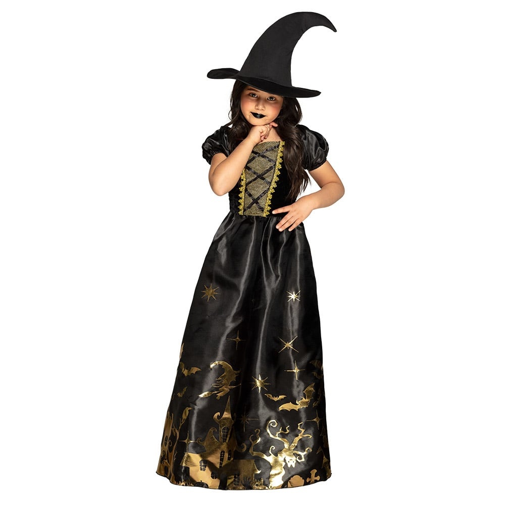 Costume da strega bambino con cappuccio rosso - Partywinkel