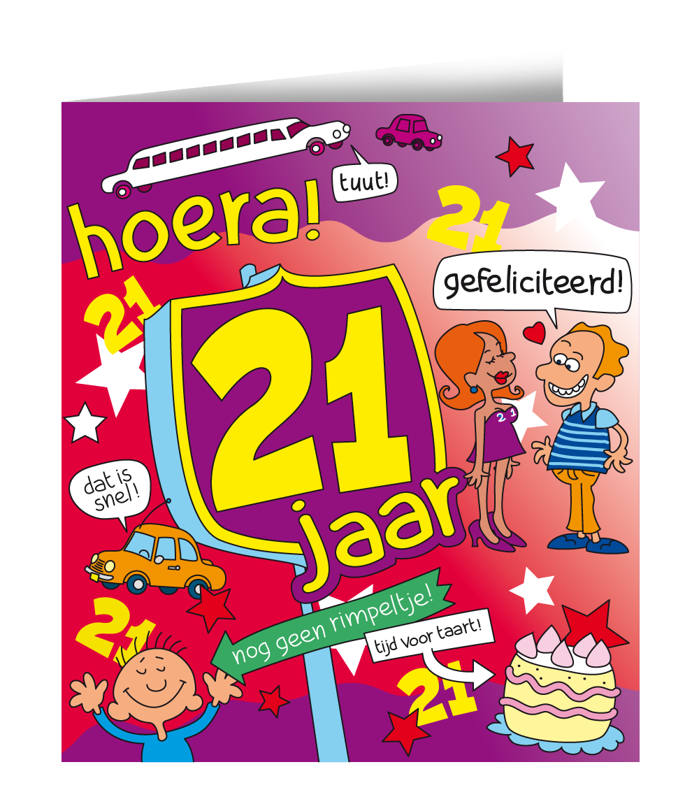 Biglietto di auguri 40 anni Uomo Cartoon 16,5 cm - Partywinkel