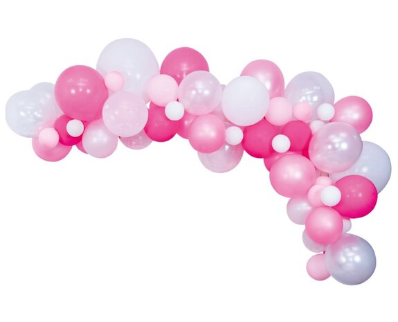 Arco di palloncini fatto in casa Set rosa 4m - Partywinkel