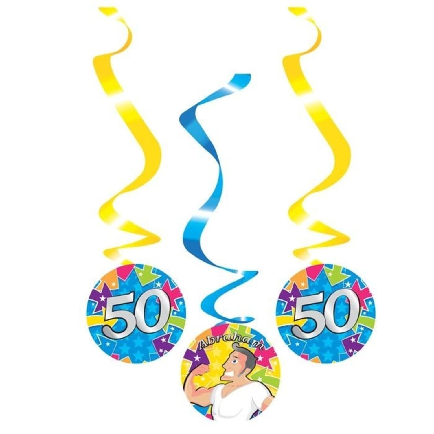Set di palloncini a forma di lettera Buon Compleanno Oro - Partywinkel