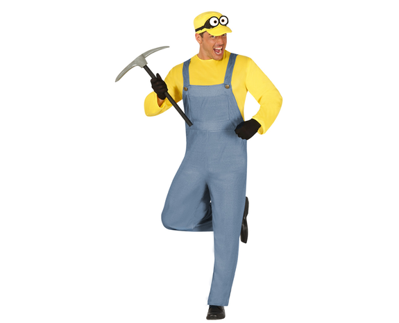 Costume da Minions minatore per adulti, perfetto per Carnevale