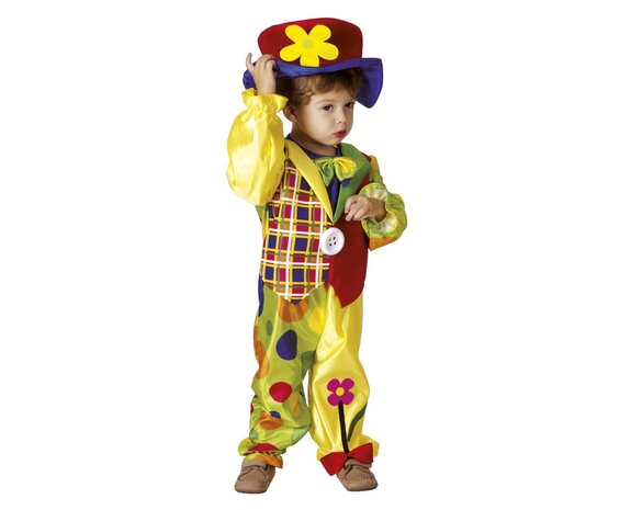Costume da clown bambino fiore 3-4 anni - Partywinkel