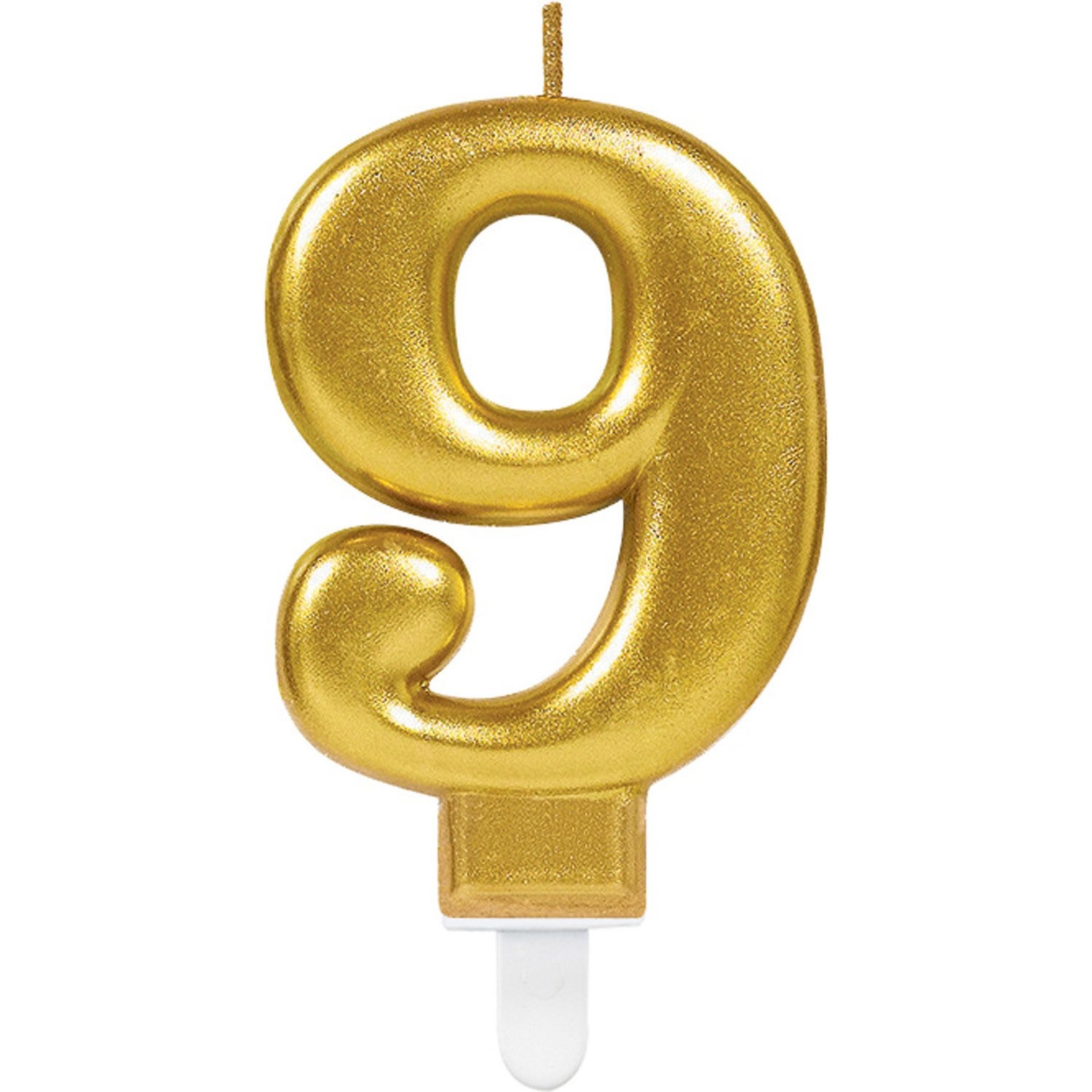 Candela 9 anni oro 10 cm - Partywinkel