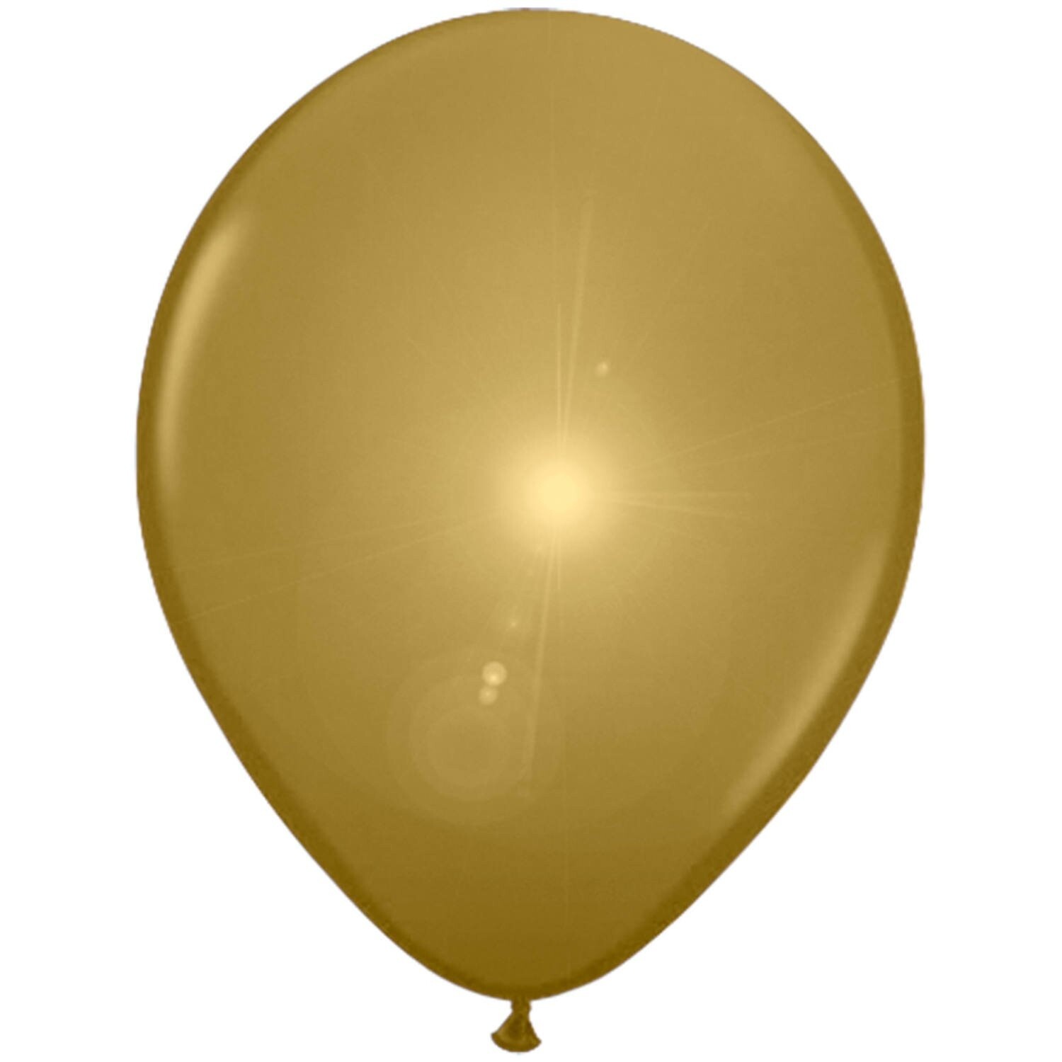 5 palloncini diametro cm 30 Oro