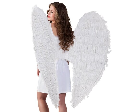 Ali d'angelo bianco XL 1,2 m - Partywinkel