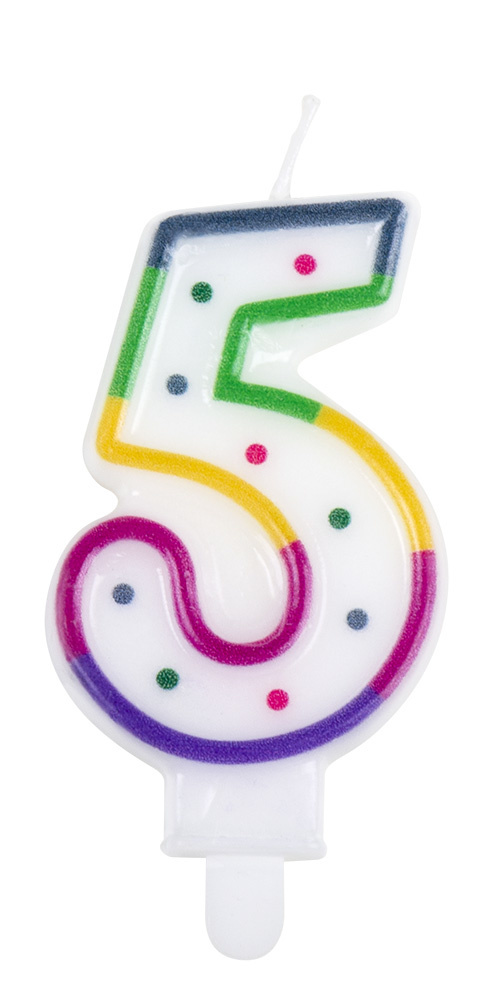 Candela 1 anno bambina 4,9 cm - Partywinkel