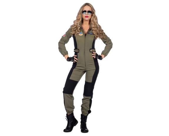 Tuta da pilota Top Gun Donna - Partywinkel