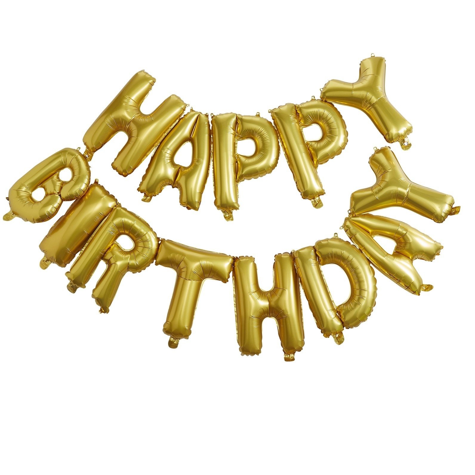Ginger Ray® Ghirlanda Palloncini con coriandoli Happy Birthday