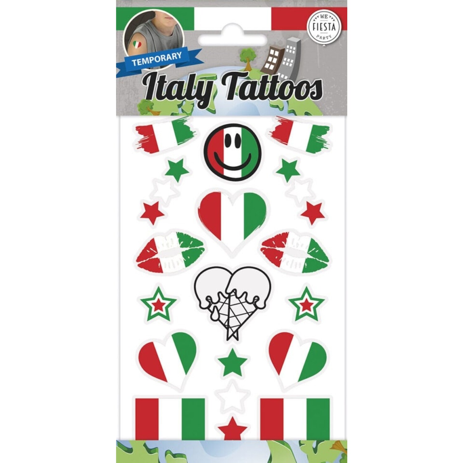 Tatuaggi finti Italia - Partywinkel