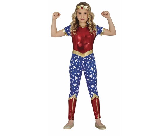 Costume da Super Donna Ragazza - Partywinkel