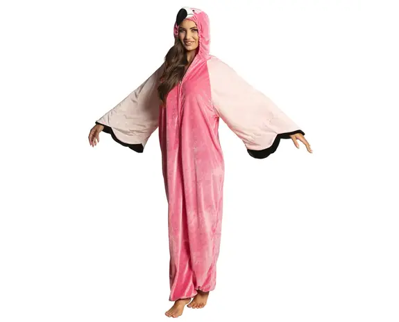 Costume Fenicottero rosa Kigurumi adulti