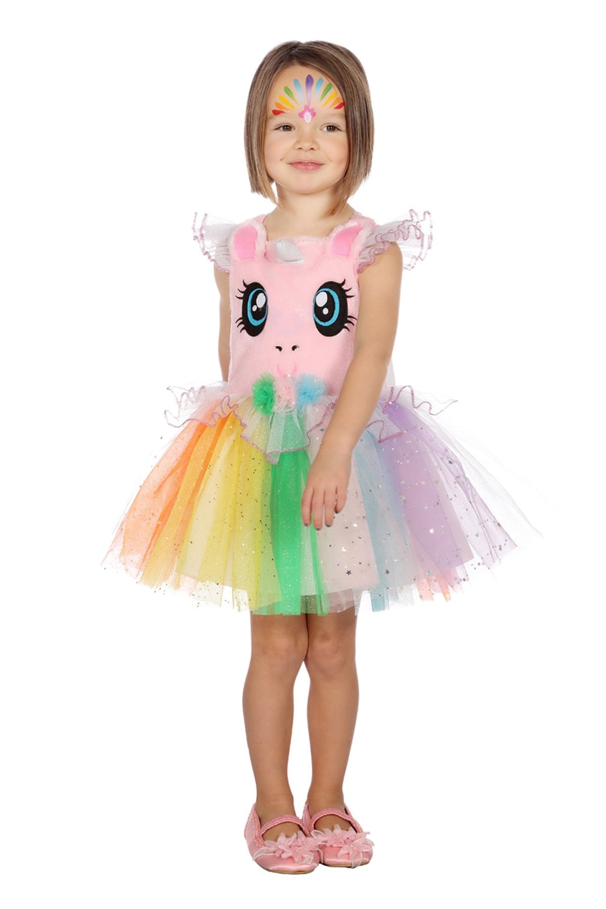 Costume Bambino Vestito Unicorno Arcobaleno - Partywinkel