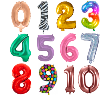 Balony z numerami