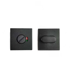 Deurkruk met rozetten - 8,2x50mm - Zwarte structuurcoating