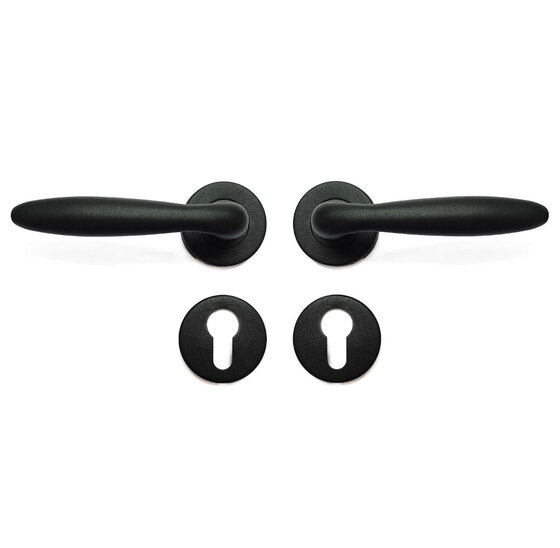 Deurkruk met rozetten