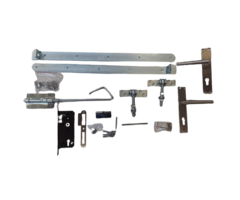 Set voor opgeklampte deuren - Enkel - Galvanisch verzinkt