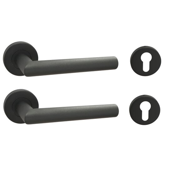 Deurkruk met rozetten