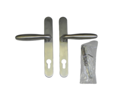 Deurschild en deurkruk - 85mm - RVS