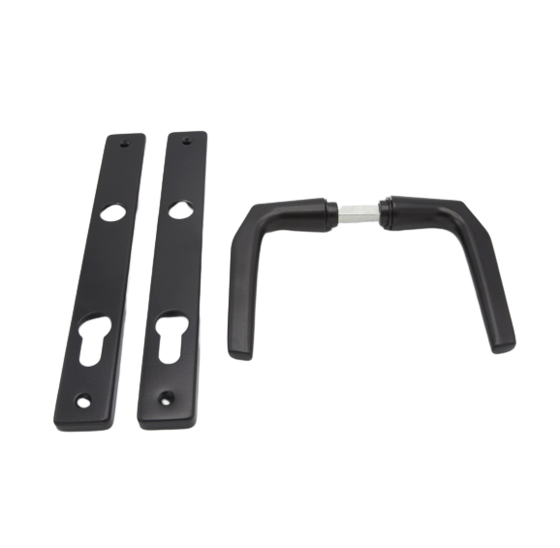 Deurschild en deurkruk