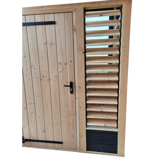 Flex Fence 220cm Draaibare Lamellen Zwart [1,2mm]