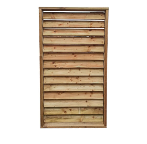 Flex Fence 220cm Draaibare Lamellen Zwart [1,2mm]