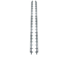 Flex Fence 220cm Draaibare Lamellen Zwart [1,2mm]