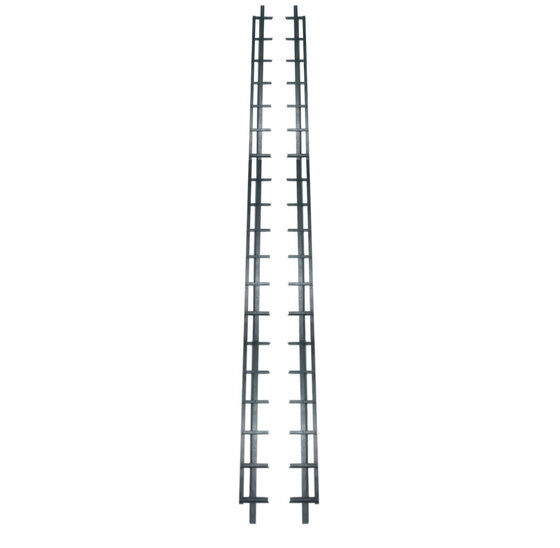 Flex Fence 220cm Draaibare Lamellen Zwart [1,2mm]