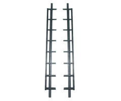 Zwarte Flex Fence 96cm Draaibare Lamellen  shutter  [1,2mm] - Zwart gepoedercoat