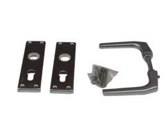 Deurschild en deurkruk - 55mm - Aluminium