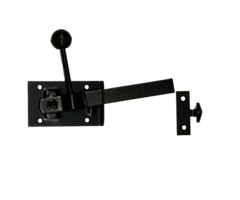 Tuinheksluiting met neus - 100x60mm [2mm] - Zwart verzinkt