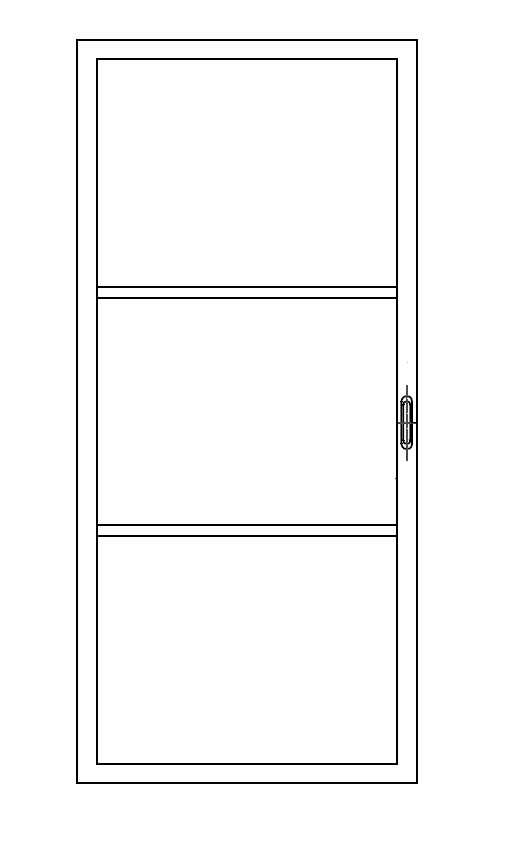 Stalen schuifdeur 957x2095mm, 3-vaks met gehard glas, zwart gepoedercoat