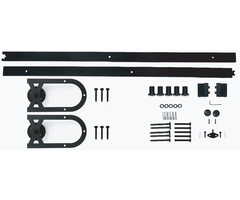 Schuifdeurbeslag - Hoefijzer model - Zwart gepoedercoat