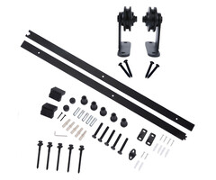 Schuifdeurbeslag - T-model - Zwart gepoedercoat