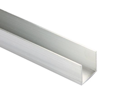 Aluminium U-profiel 30x16mm, lengte 1500mm, wanddikte 2mm