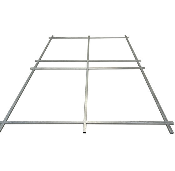 Koppelplaat schuifpoort 200x18x3mm vuurverzinkt met 12 gaten