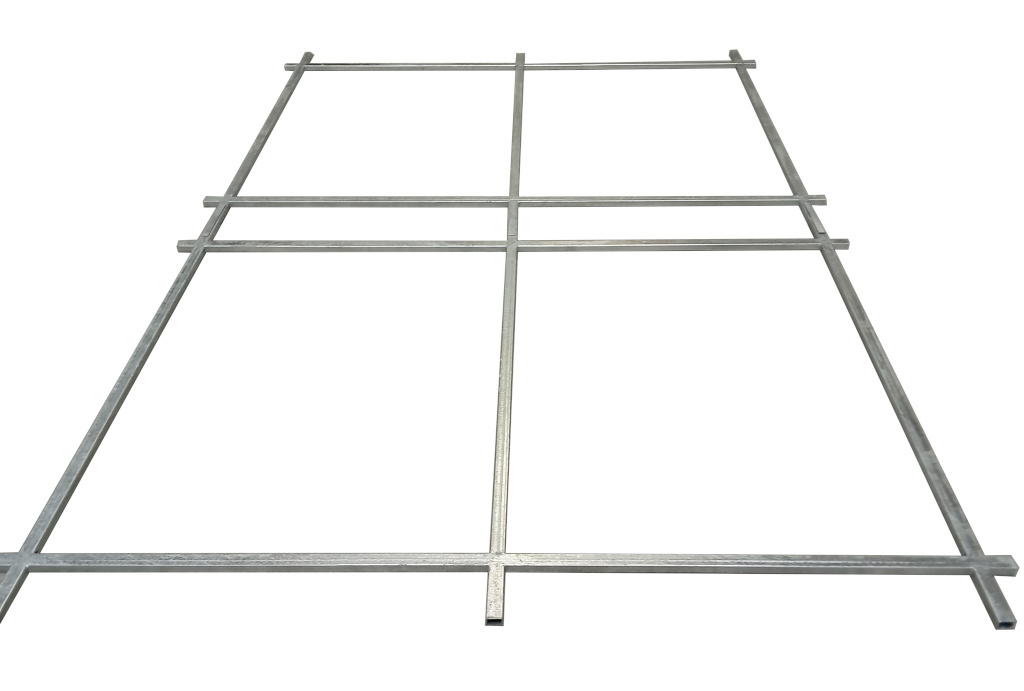 Koppelplaat schuifpoort 200x18x3mm vuurverzinkt met 12 gaten