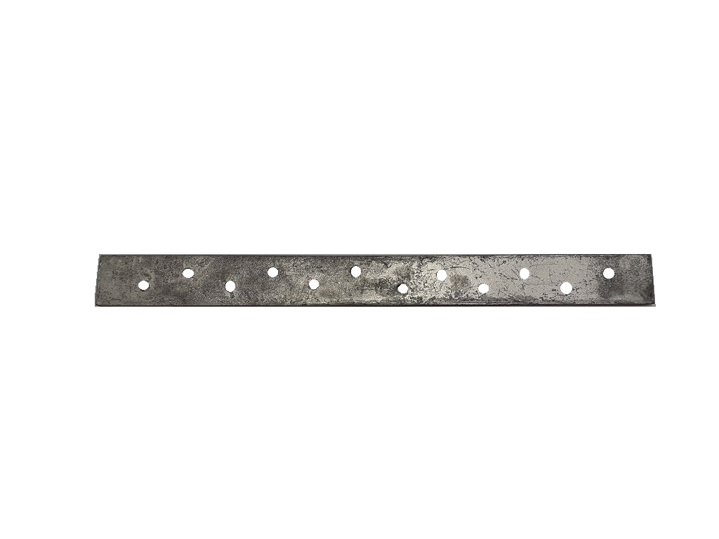 Koppelplaat schuifpoort 200x18x3mm vuurverzinkt met 12 gaten