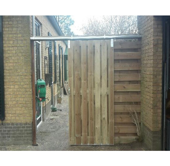 Vuurverzinkt poortframe 150x190cm voor schuifpoorten - staal