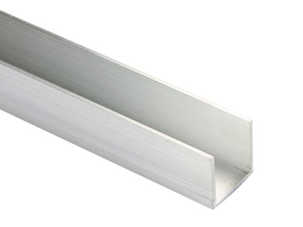 Aluminium U-profiel 30x16mm, 1365mm lang, 2mm wanddikte (SP-02)