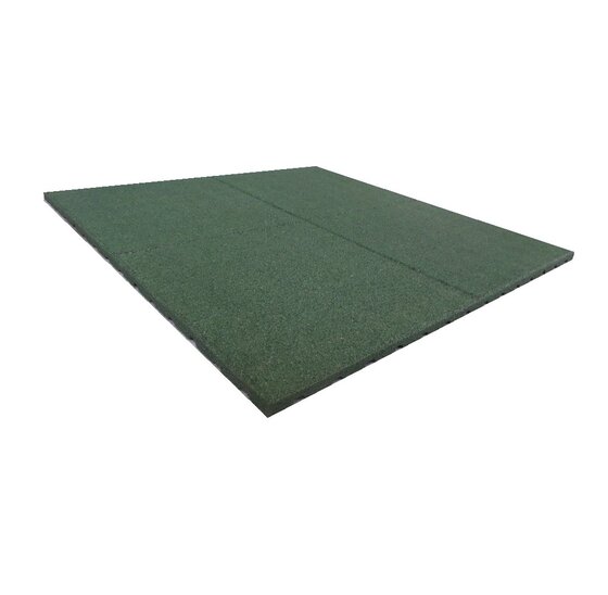 Rubberen Tegel Groen 1000x1000mm - 25mm Dik