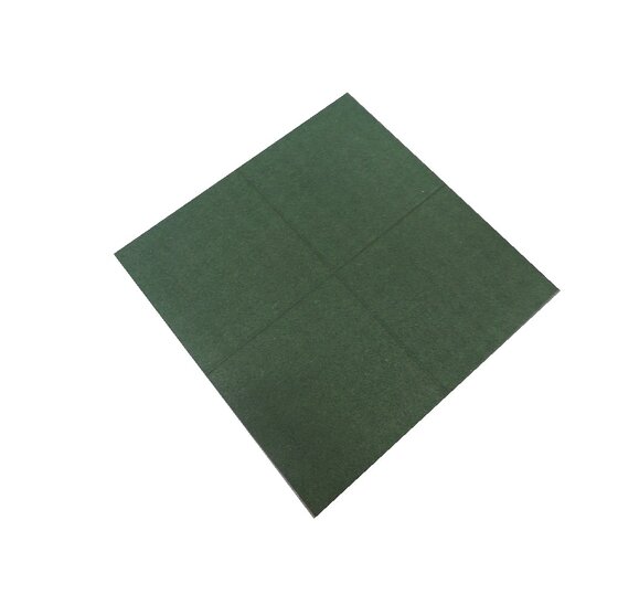 Rubberen Tegel Groen 1000x1000mm - 25mm Dik