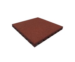 Rubberen tegel - 500x500mm [45mm] - Rubber - Rood
