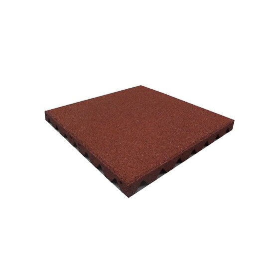 Rubberen tegel 500x500mm (45mm) - Rood