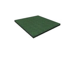 Rubberen tegel - 500x500mm [25mm] - Rubber - Groen