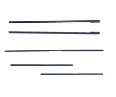 19mm Profielenset tbv poortframe voor blokhutprofielen - Zwart gepoedercoat