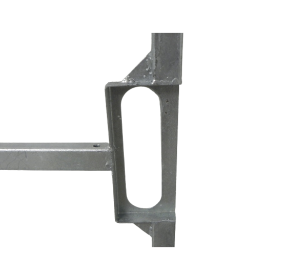 Poortframe verstelbaar met slotkast