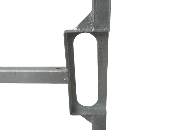 Poortframe verstelbaar met slotkast