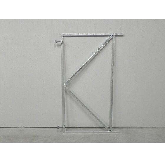 Poortframe 90x155 cm verstelbaar vuurverzinkt staal 2mm (11,5 cm hoekuitsparing)