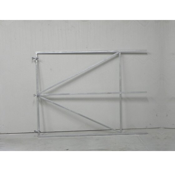Vuurverzinkt poortframe 200x155cm met middenbalk en draadstangen 2mm