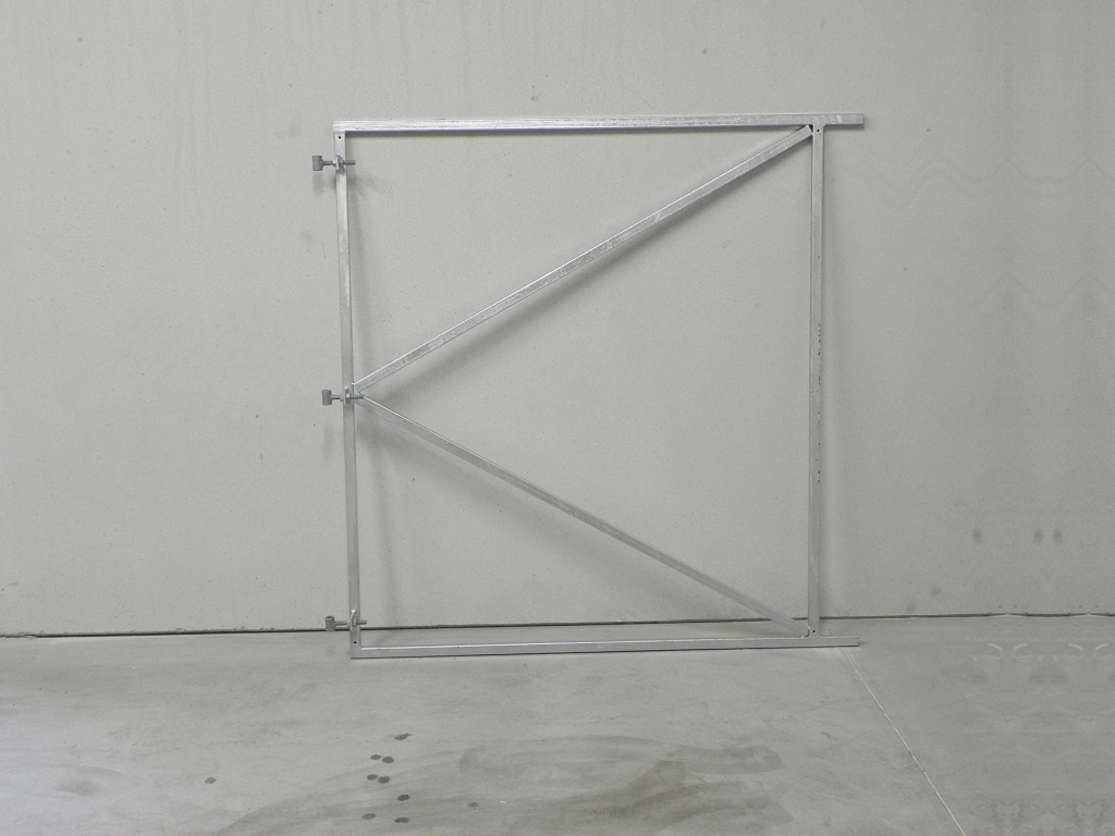 Verstelbaar poortframe 150x155cm vuurverzinkt met 3x scharnier